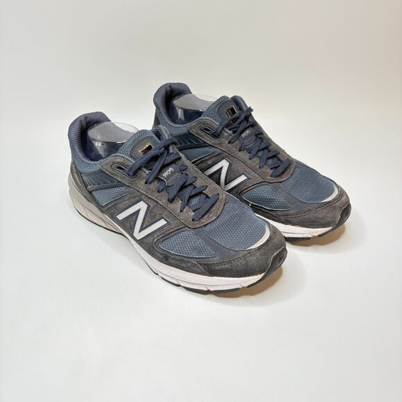 NEW BALANCE 990v5 Blue Gray Athletic Shoes Walking/Running Mens Size 10.5 - Picture 1 of 11